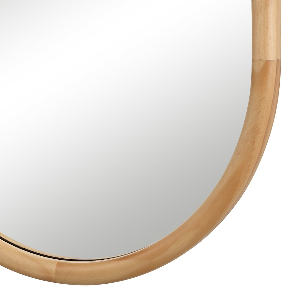 Puno 36" H x 20" W Wall Mirror, Brown. Picture 5