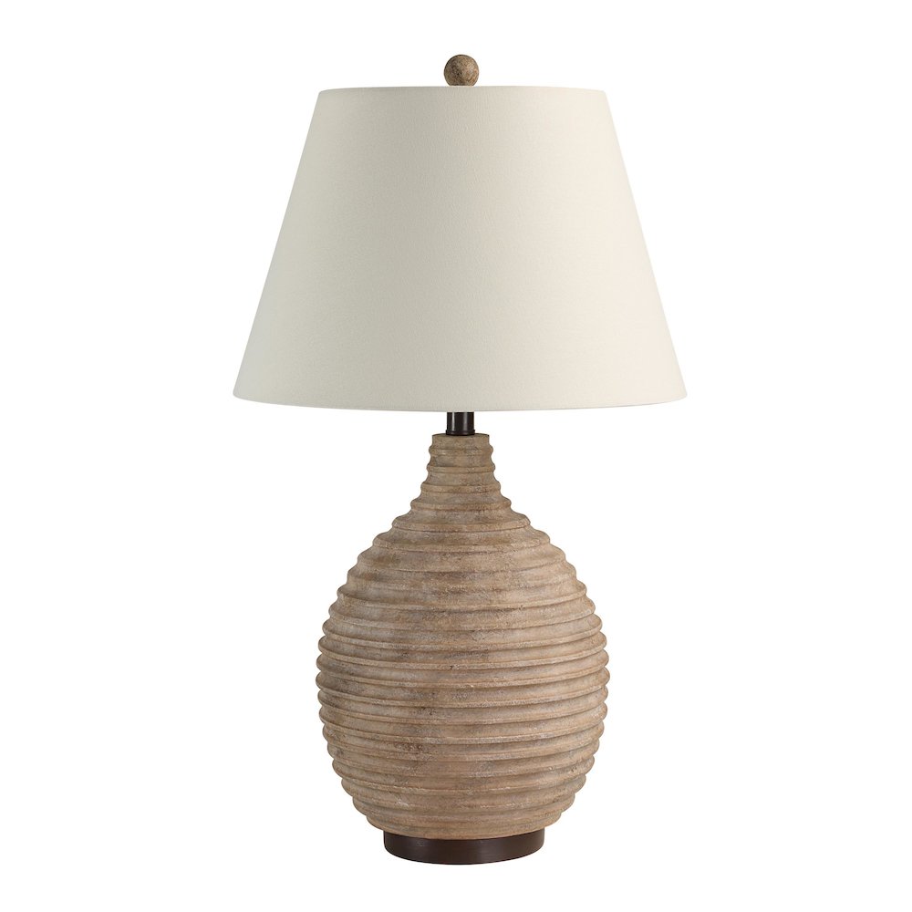Cebada 27.5" Height Table Lamp, Brown. Picture 1