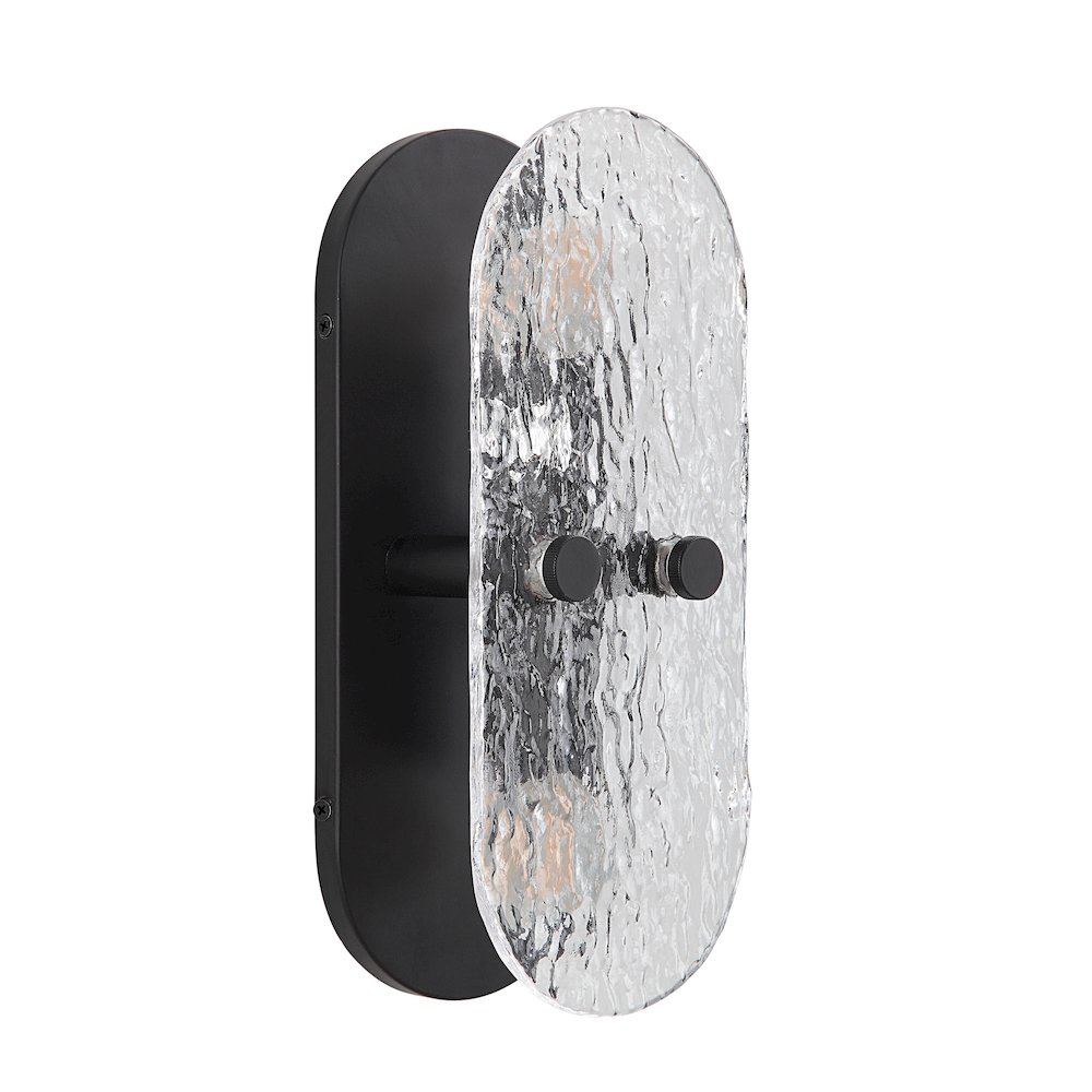 Noci 12" 2-Light Wall Sconce In Black Color. Picture 1