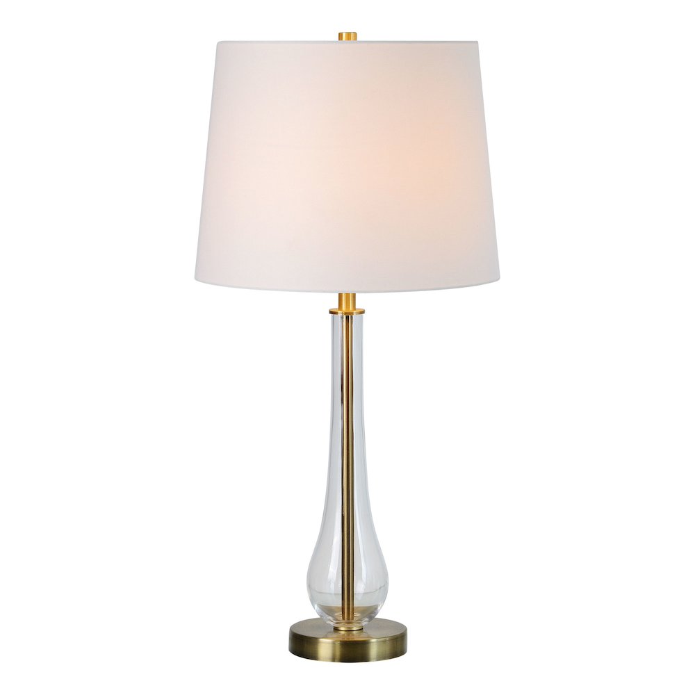 Nabi 26.5" Length Table Lamp- Set of two, Antique Brass. Picture 5