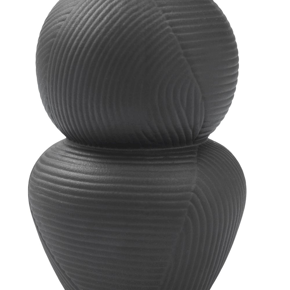 Icarus Vase In Black Color. Picture 5