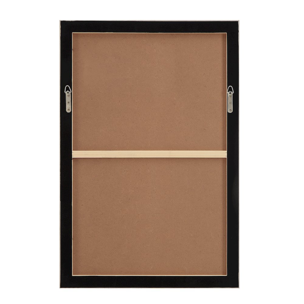 Cybel 24.1" Wide Wall Art With Wood Frame, Walnut. Picture 4