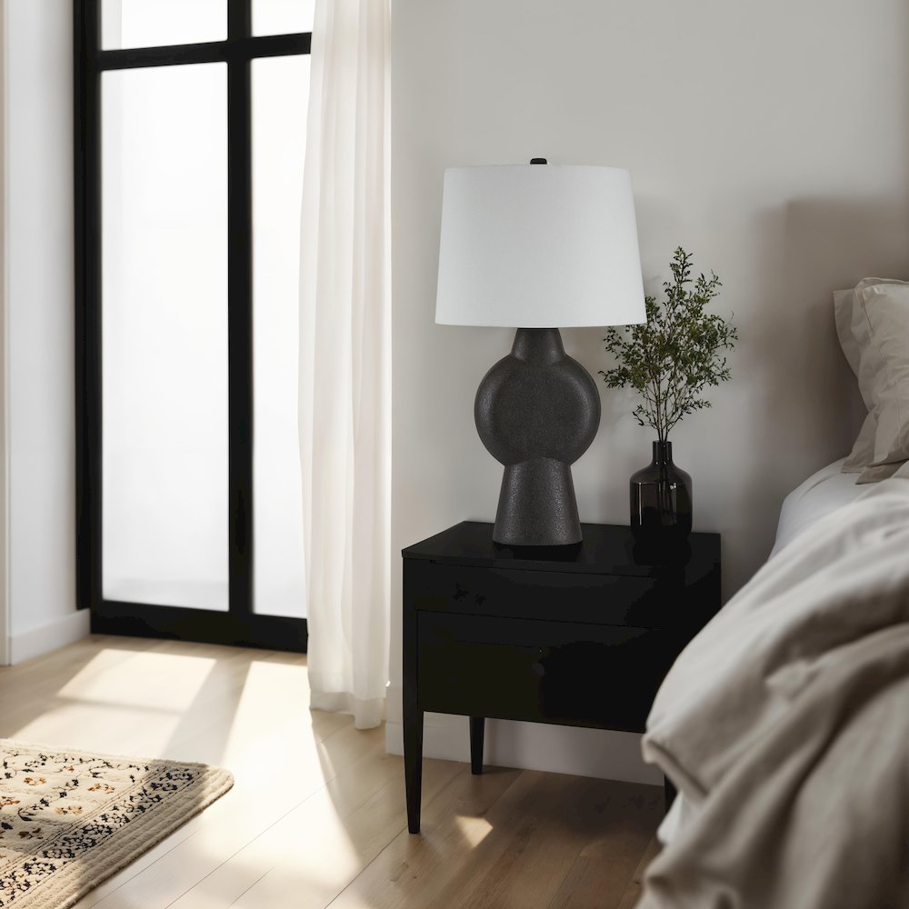 Fierra 30.0" Height Table Lamps, Stone Black. Picture 2