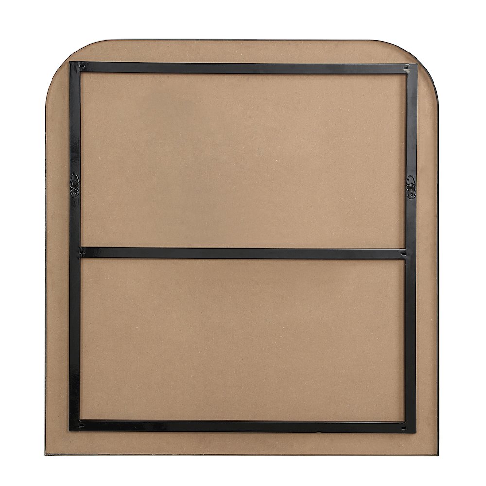 Salma 40" H x 38" W Wall Mirror, Grey. Picture 4