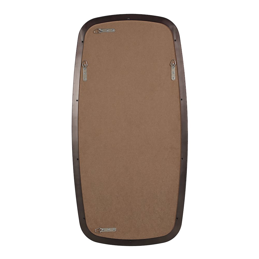 Nicoya 40" H x 20" W Wall Mirror, Brown. Picture 4