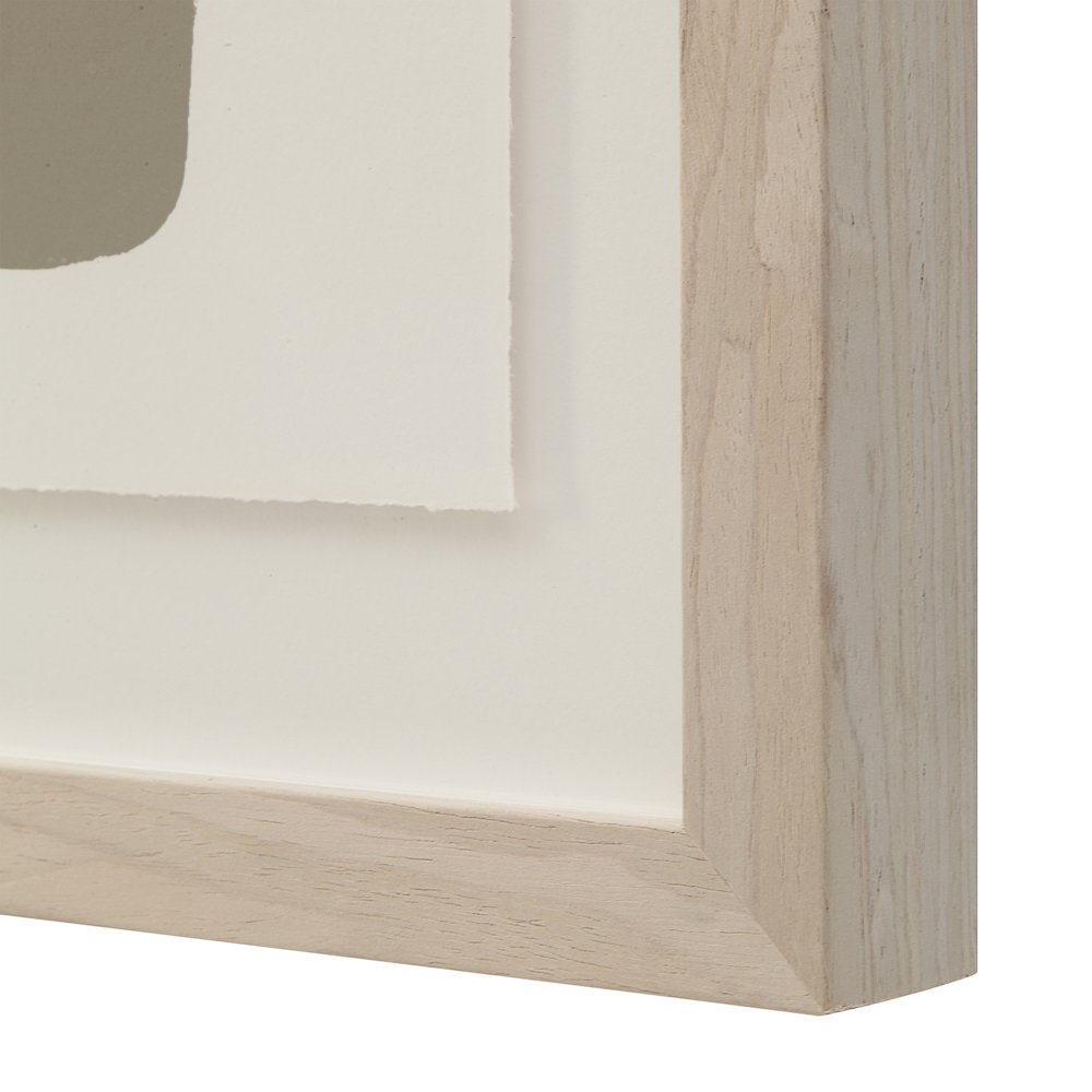 Cybel 24.1" Wide Wall Art With Wood Frame, Walnut. Picture 6