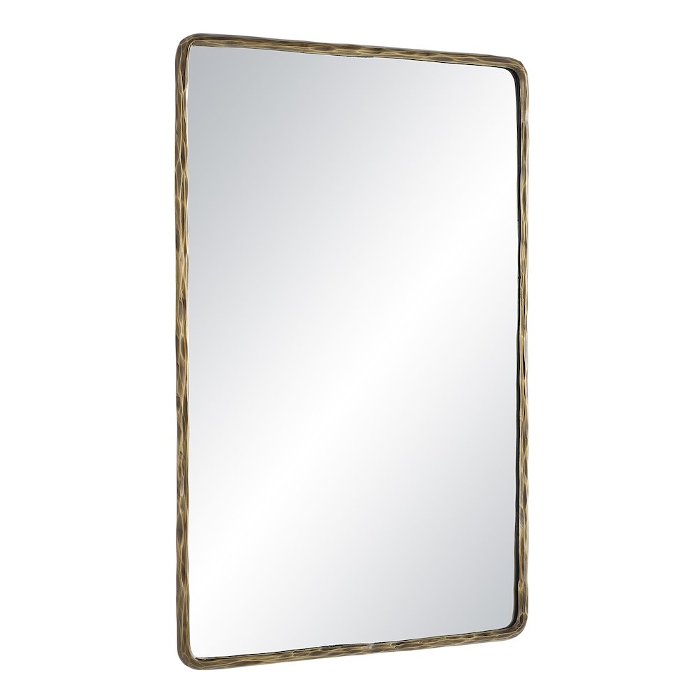 Ivory Wall Mirror In Yellow Color. Picture 3