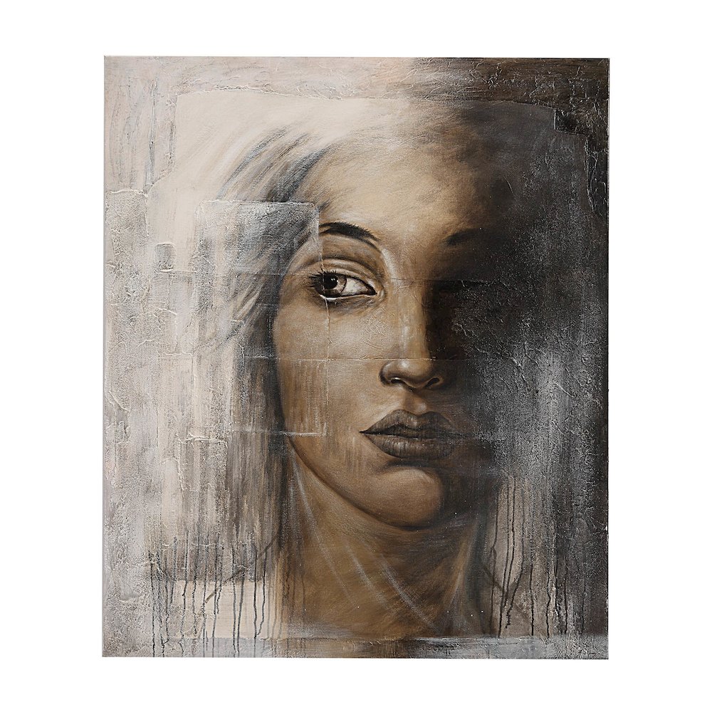 Cassandra 50" Wide Canvas Art, Off-white. Picture 1
