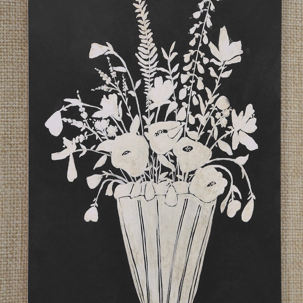 Tecoma 9" Wide Wall Decor, Matte Black. Picture 3