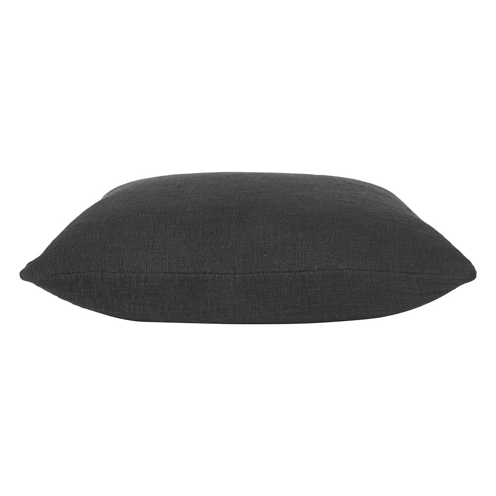 Rosso 22 X 22 Indoor Pillow, Black. Picture 3