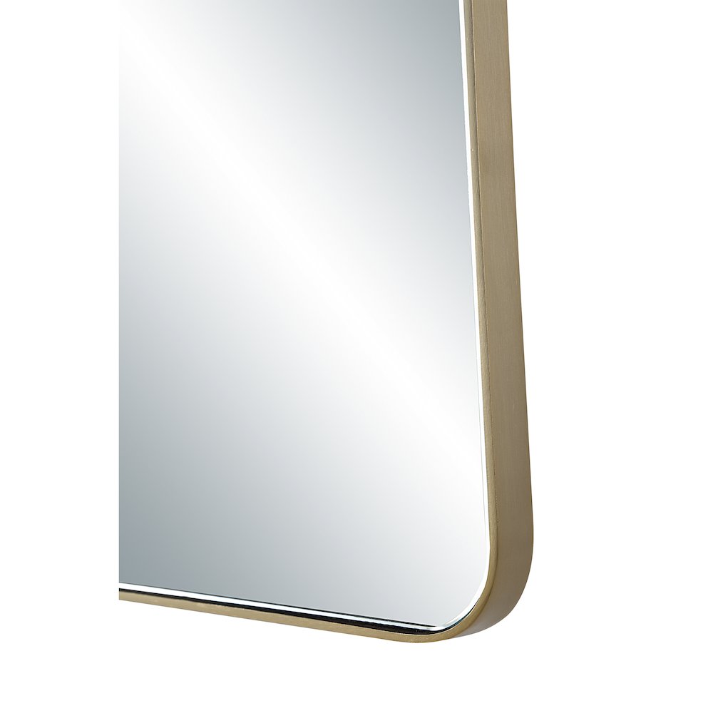 Miley 40" H x 22" W Wall Mirror, Yellow. Picture 5