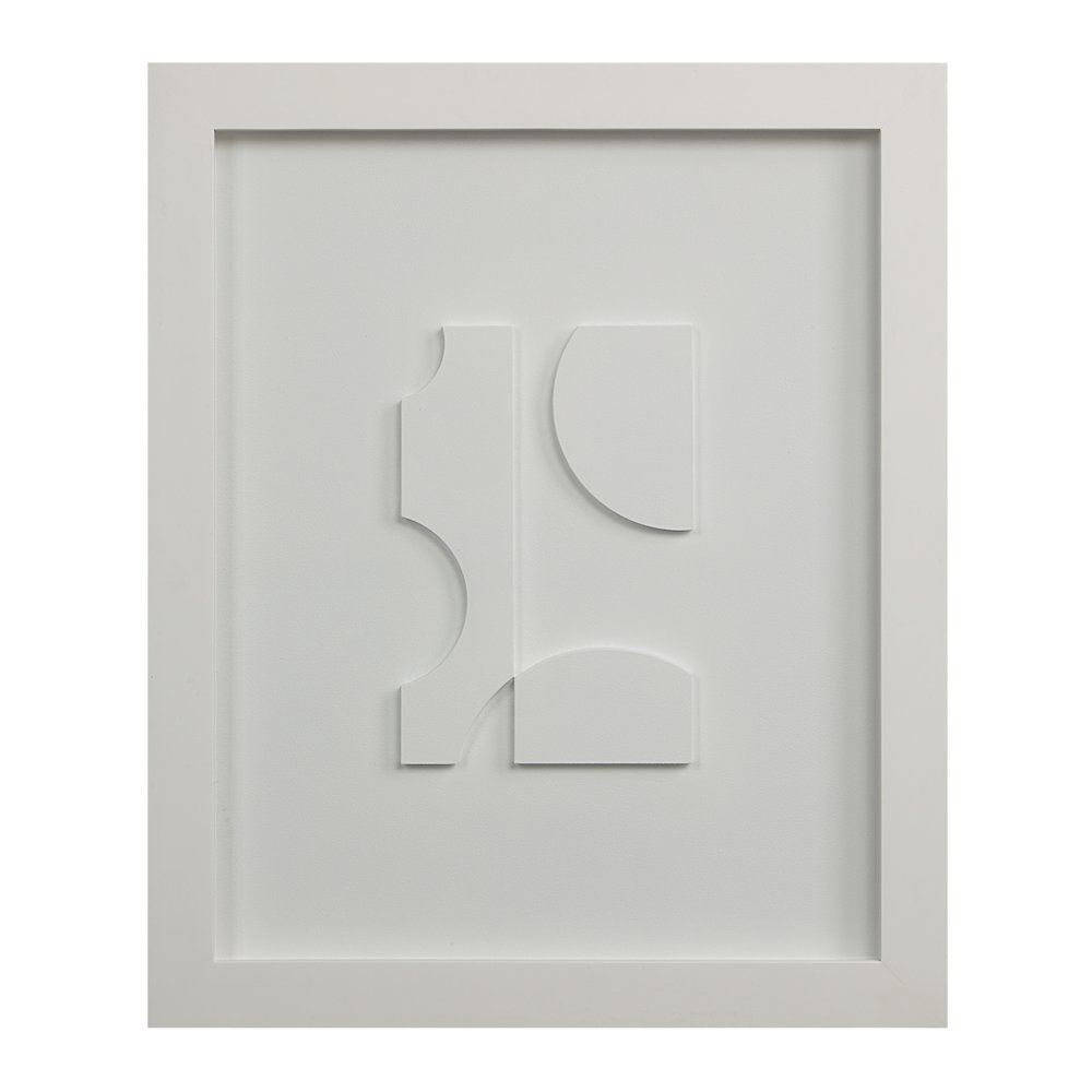 Ispra 19" Wide Wall Decor, Matte White. Picture 13