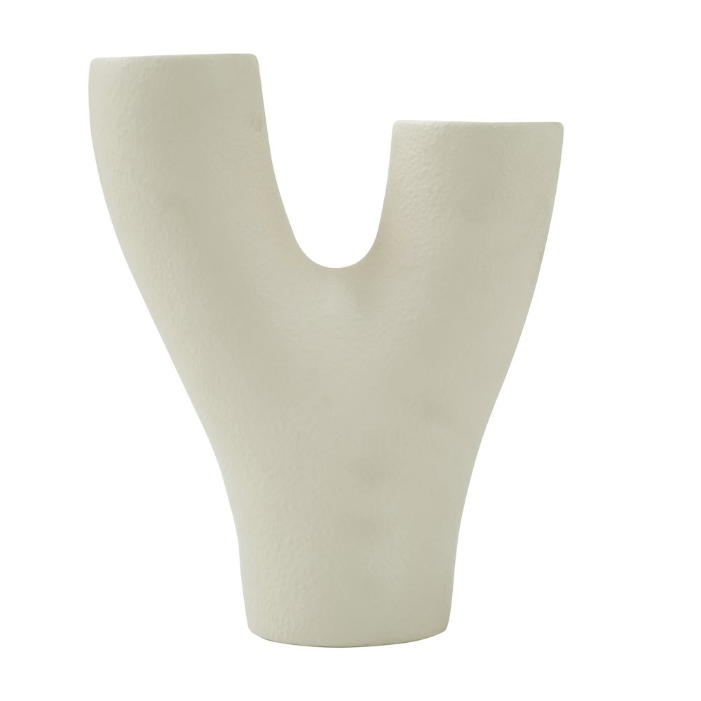 Wisteria Large Vase In Cream Color. Picture 1