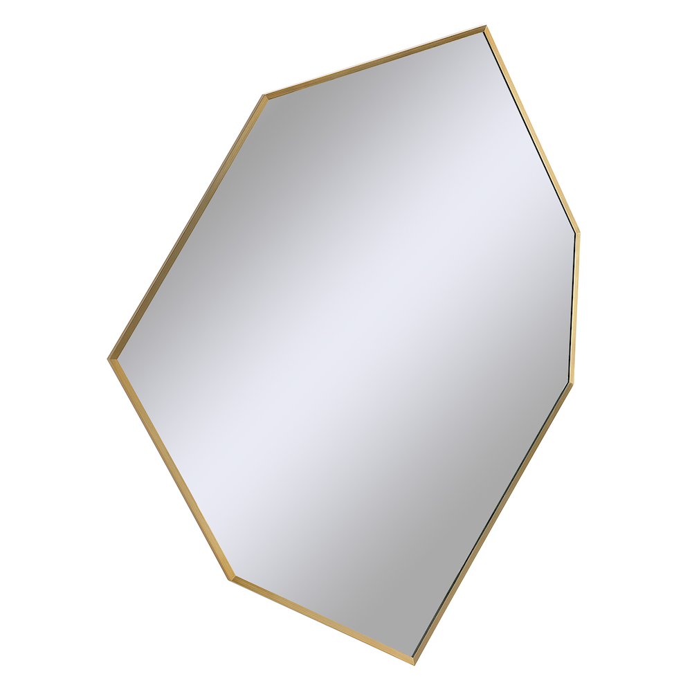 Devika 41 x 31 Geometric,Irregular Framed Mirror. Picture 3