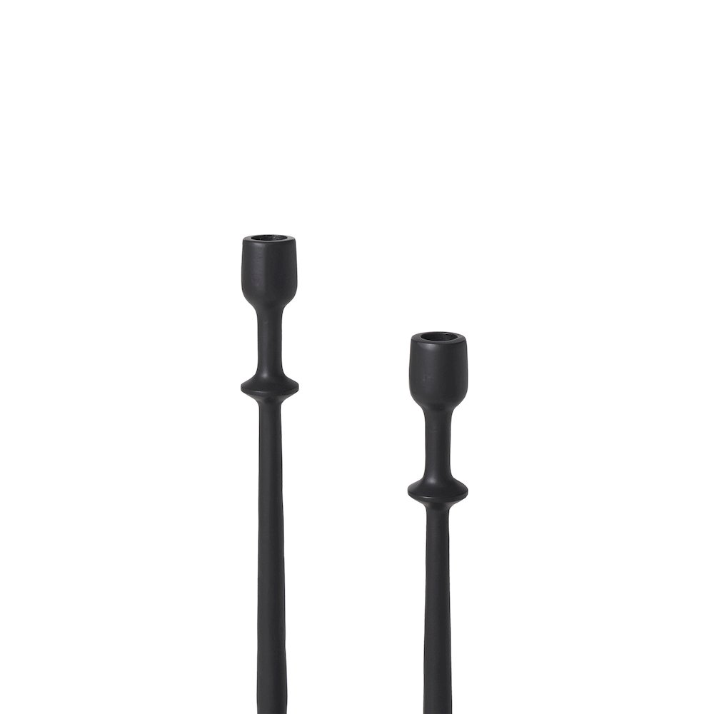 Albero Candle Holder, Matte Black. Picture 5