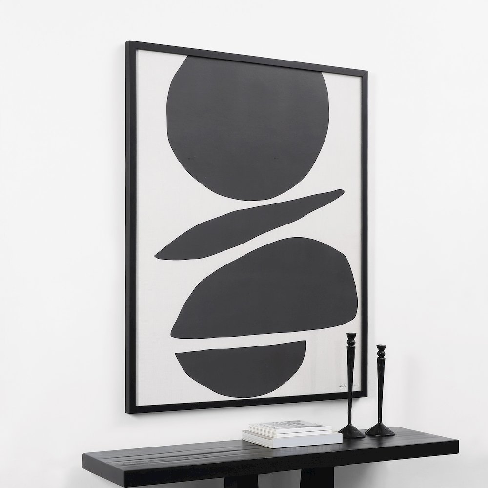 Cercola 45" Wide Wall Art, Black. Picture 2