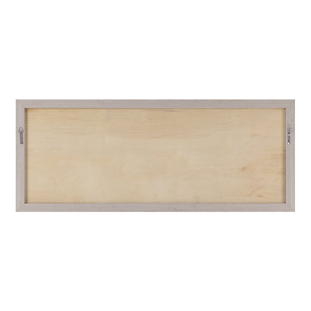 Bobier 60" Wide Wall Art With Wood Frame, Cream. Picture 4