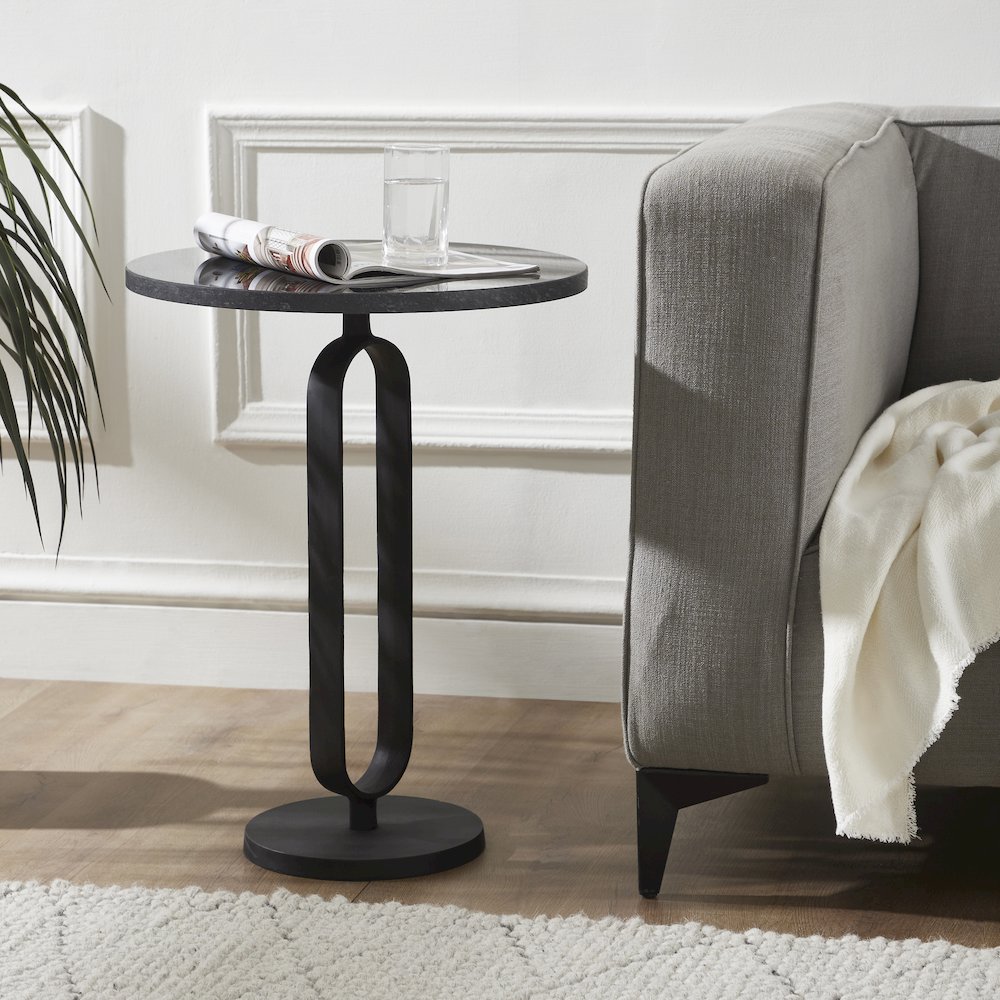 Eryx Side Table In Black Color. Picture 2