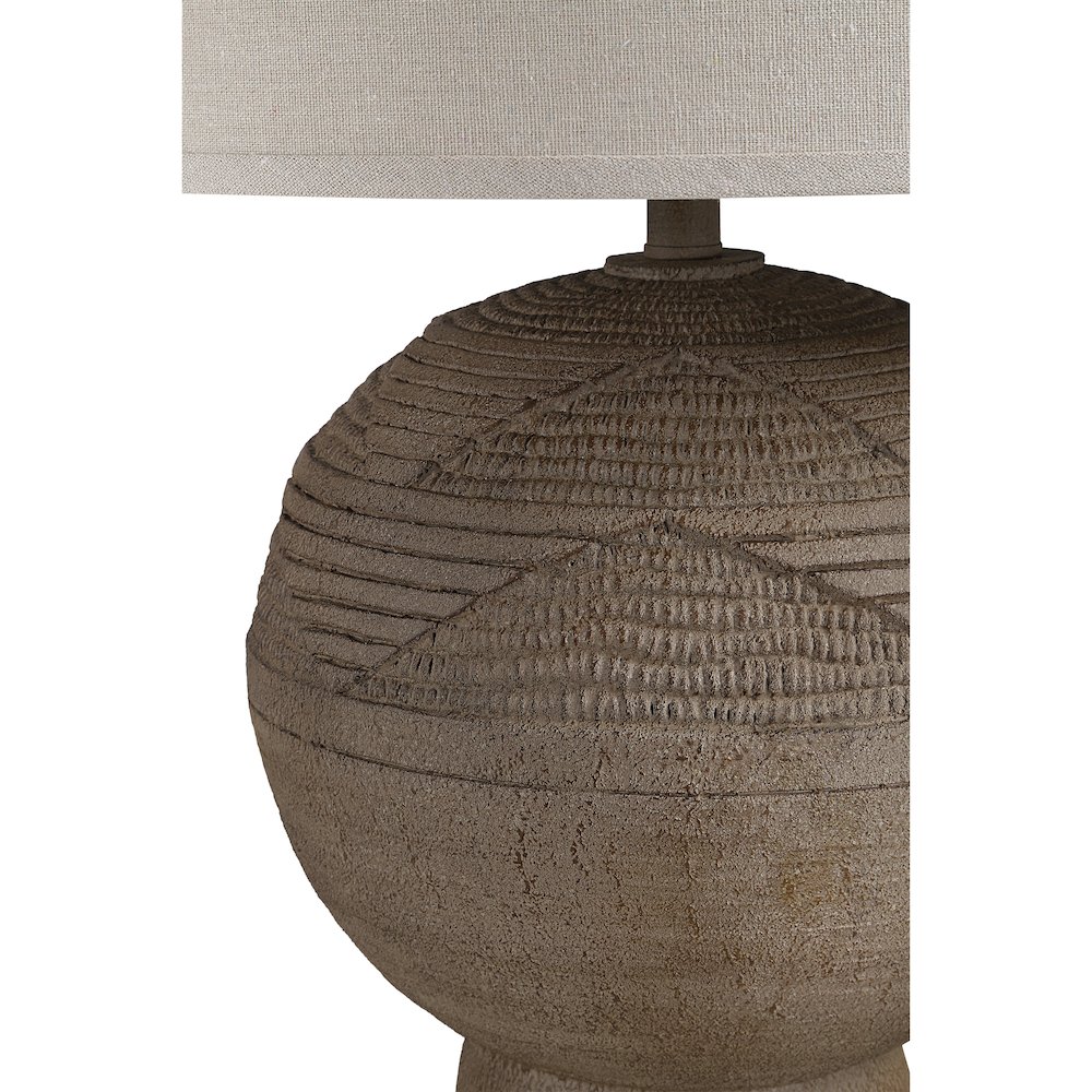 Malya 25.5" Height Table Lamps, Textured Brown. Picture 3