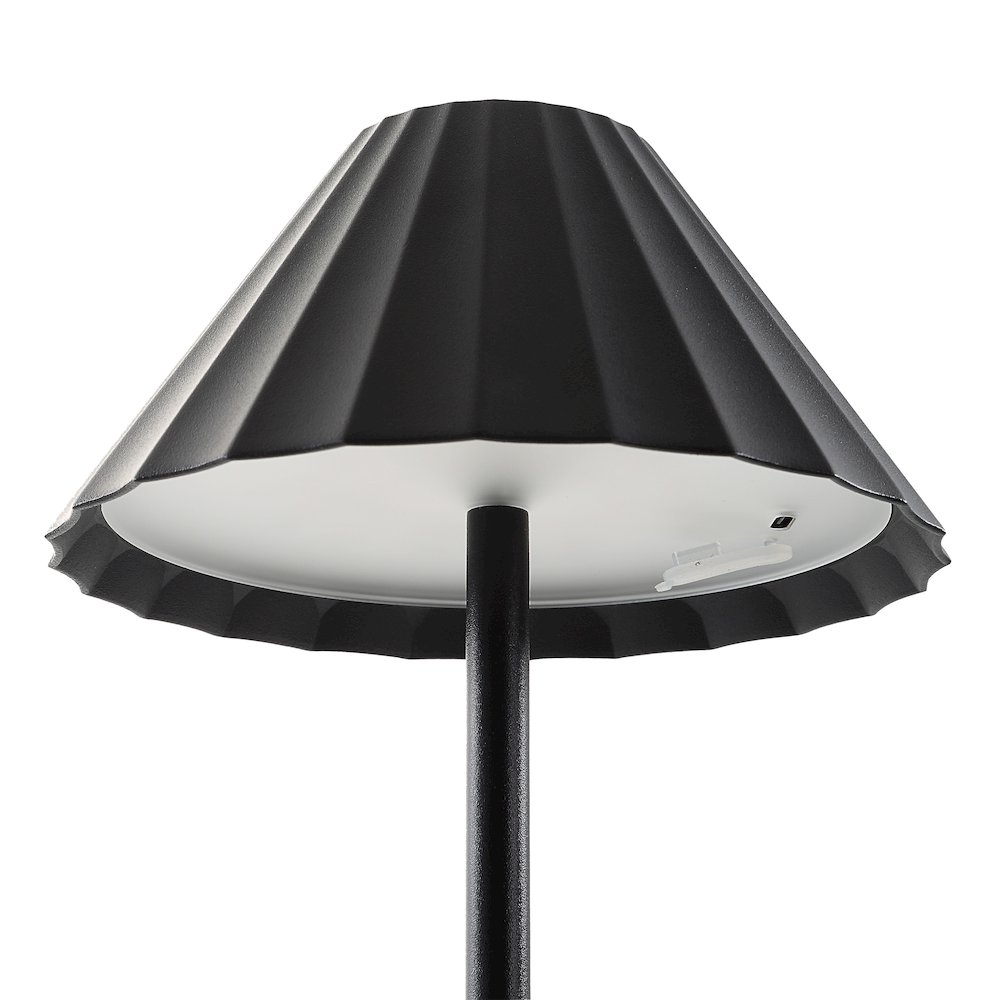 Giada 12.6" Height Table Lamp, Black. Picture 4