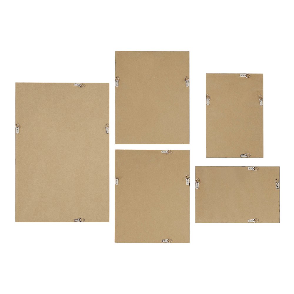 Carife 5 Piece Wide Wall Art, Black. Picture 4
