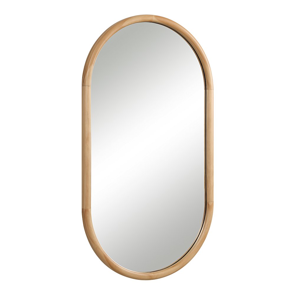 Puno 36" H x 20" W Wall Mirror, Brown. Picture 3