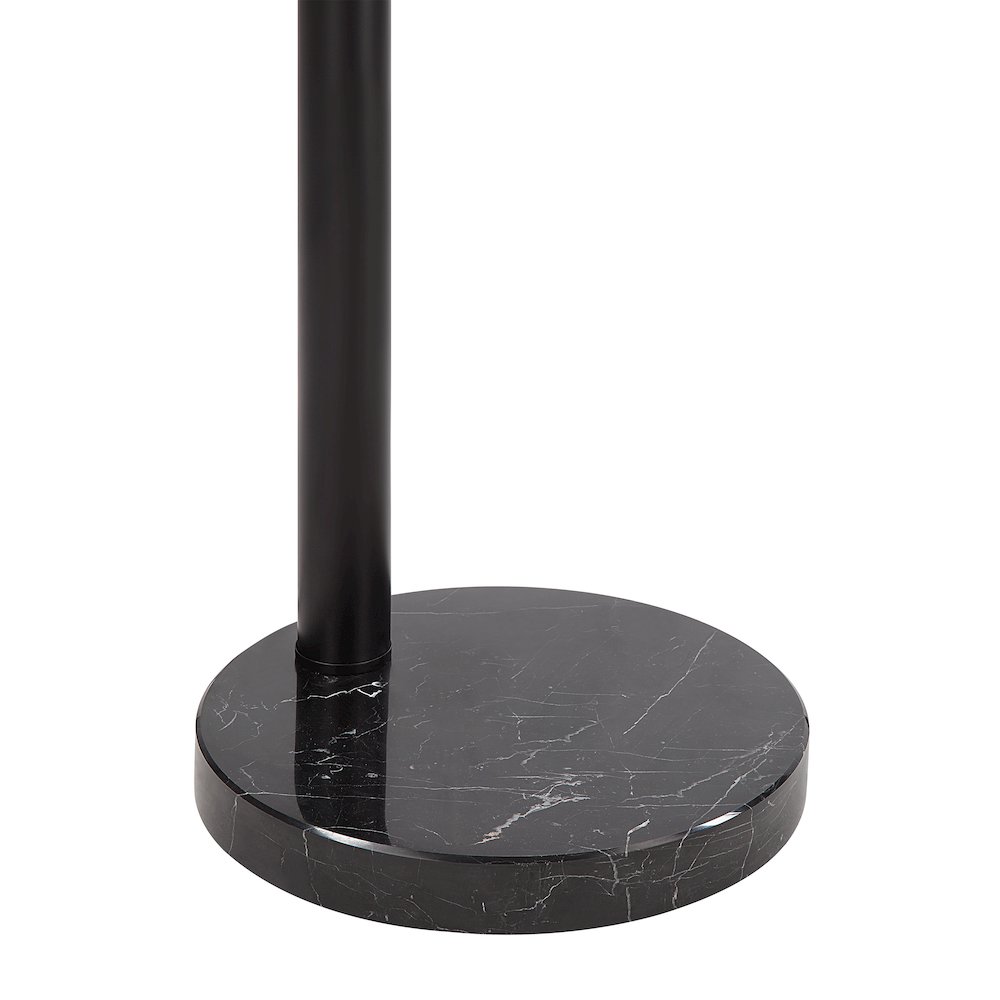 Folia 87" Tall Matte Black Floor Lamp With Dome Iron Shade. Picture 4