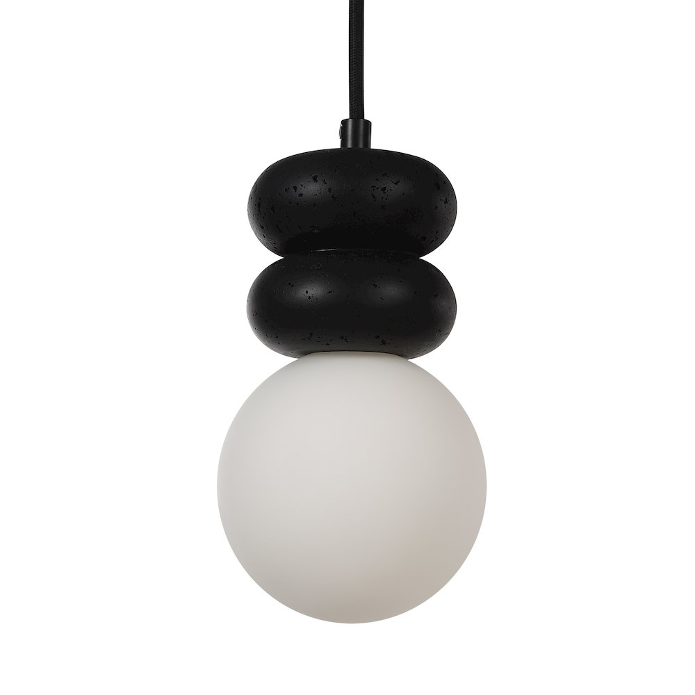 Solene 118" Height Ceiling Fixture, Matte Black. Picture 1