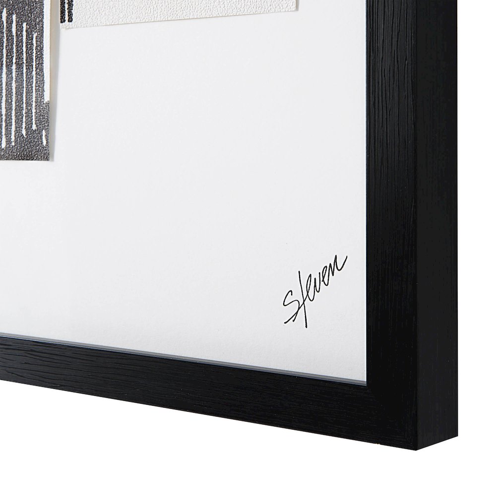 Stratus 24" Wide Wall Art, Black. Picture 5
