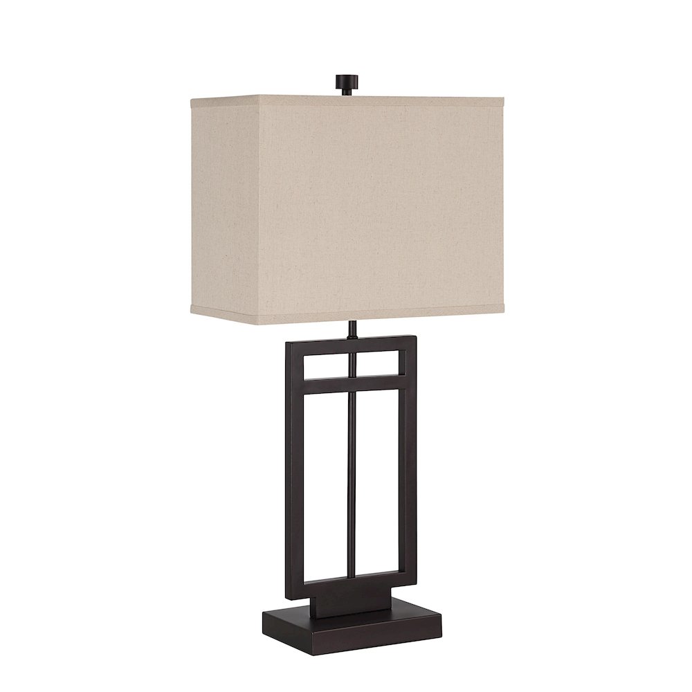 Sendai 30.5" Height Table Lamp, Brown. Picture 1