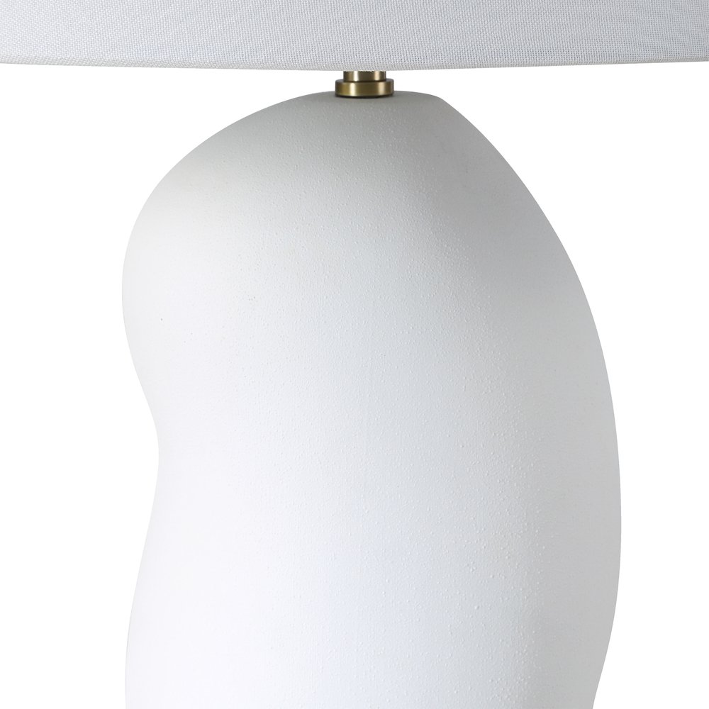 Katya 25" Height Table Lamp, White. Picture 3
