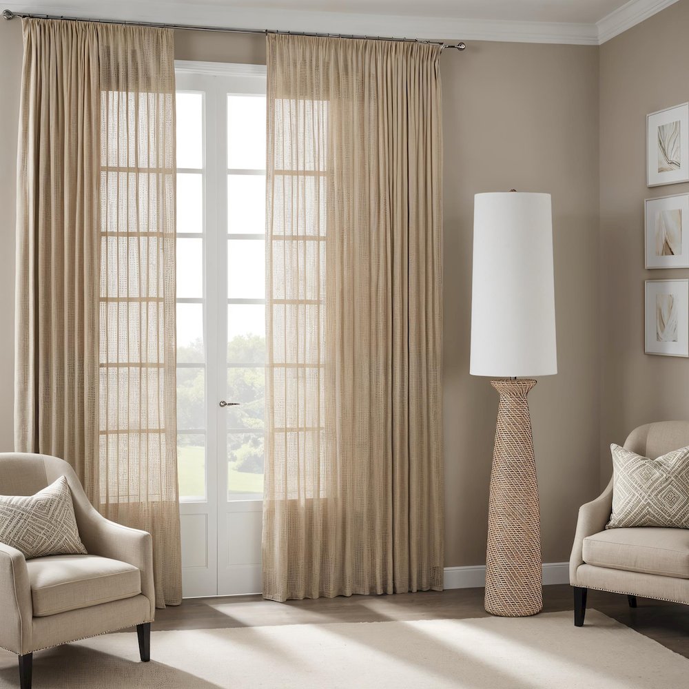Nathalie 66.75" Height Floor Lamp, Cream. Picture 2