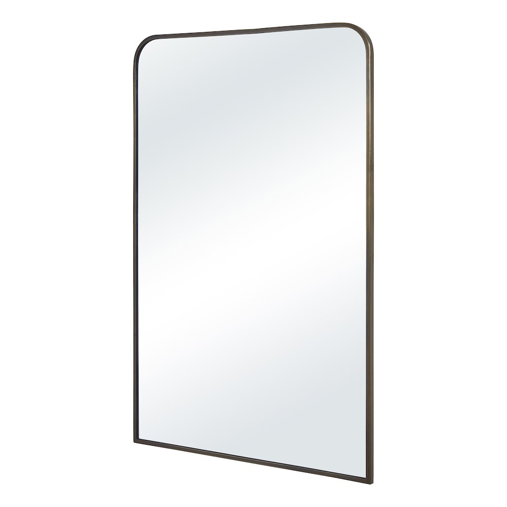 Jackline 36" H x 24" W Wall Mirror, Antique Brass. Picture 2