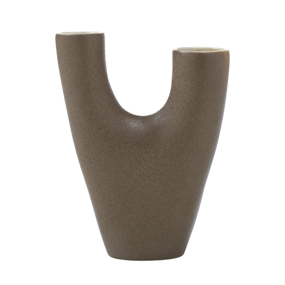 Garnier Small Vase In Brown Color. Picture 1