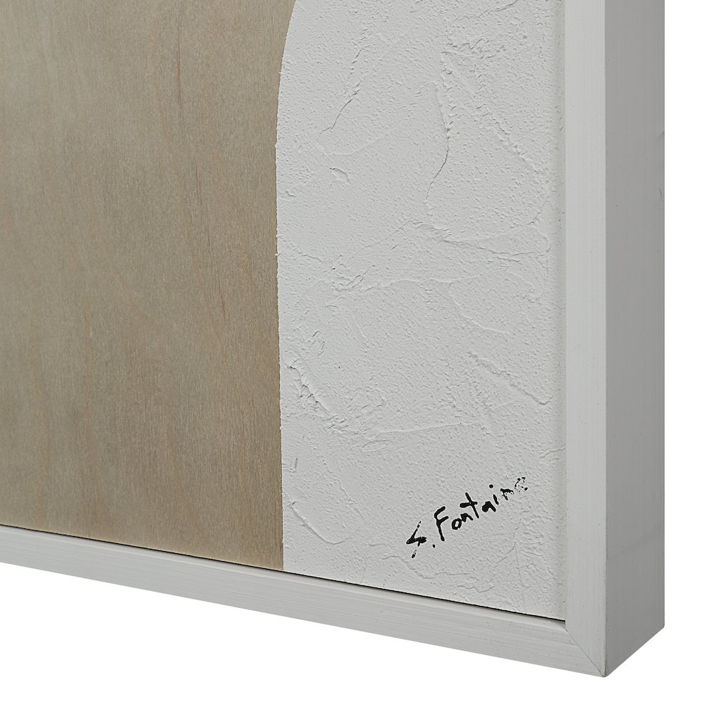 Erula 48" Wide Wall Art, Matte White. Picture 6