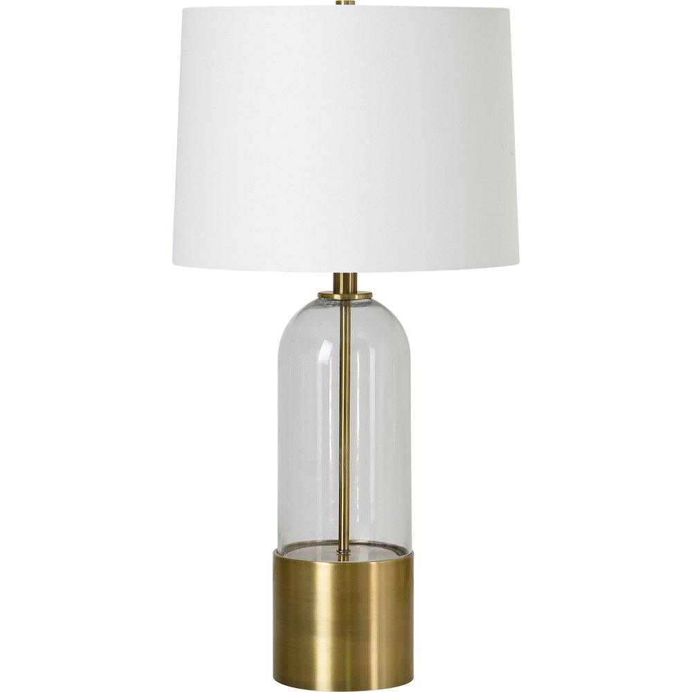 Theodore 27.5" Length Table Lamp, Antique Brass. Picture 1