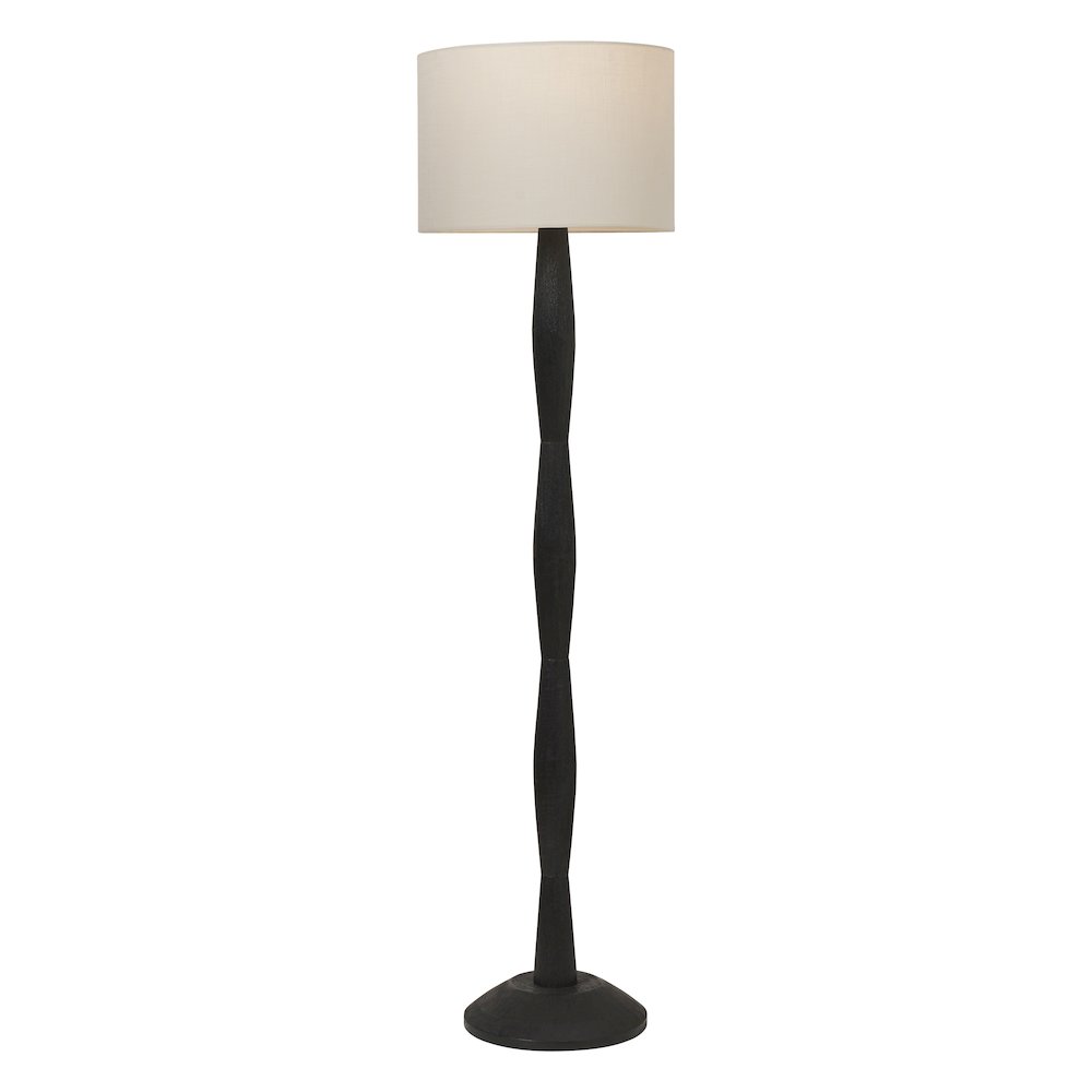 Francine 60" Height Floor Lamp, Black. Picture 4