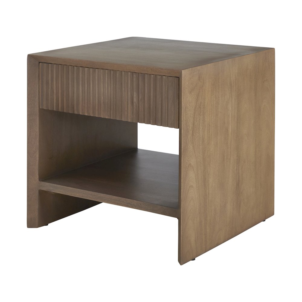 Jaime Indoor Mango Wood Side Table. Picture 2