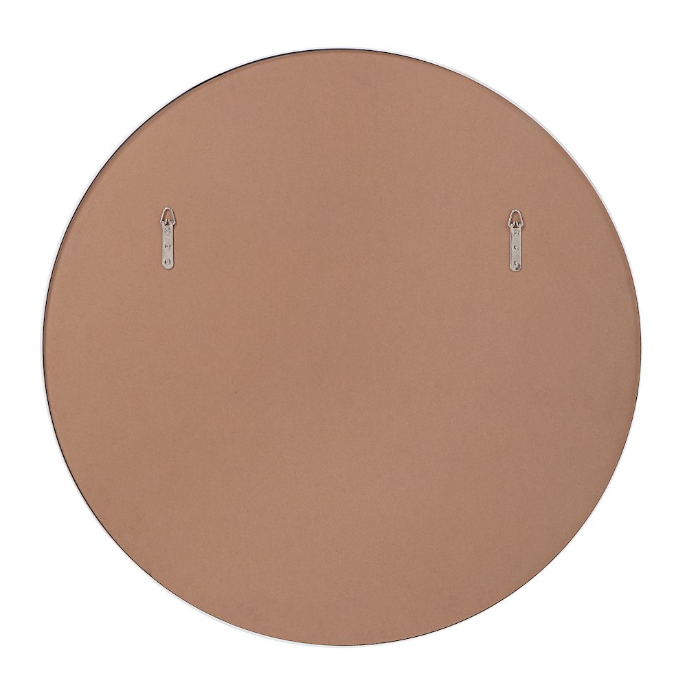 Porpoise 36" Tall Round Mirror, Matte White. Picture 4