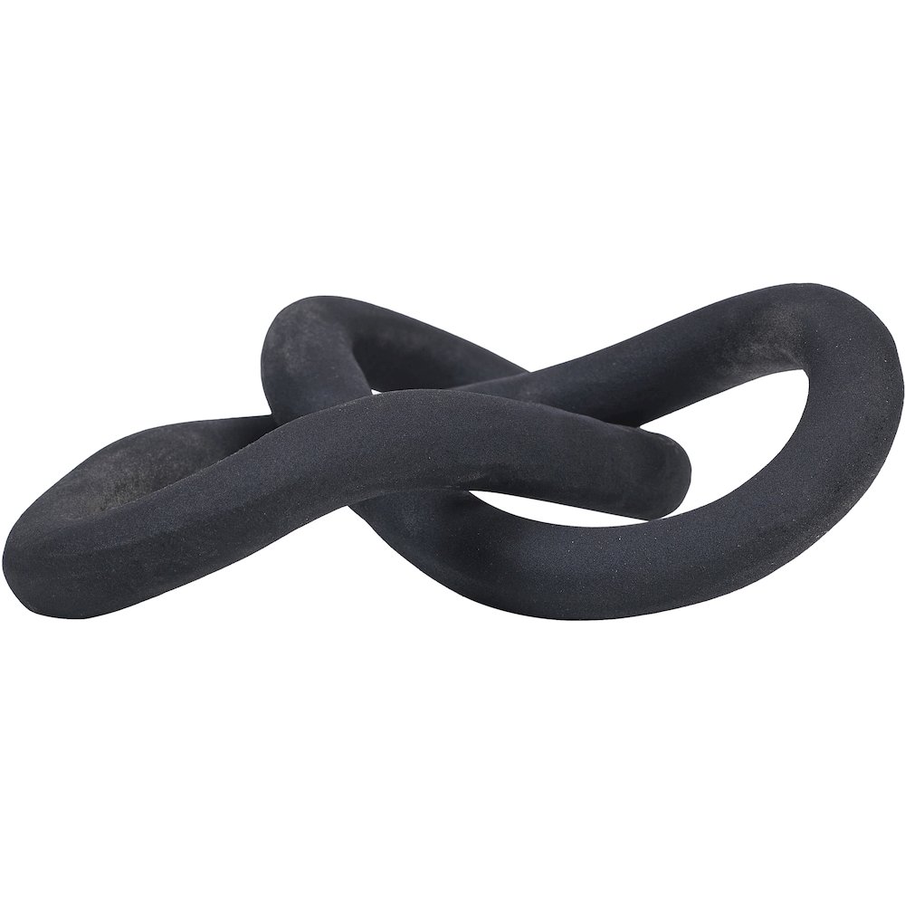 BINNA MATTE BLACK INFINITI KNOT DECORATIVE OBJECT. Picture 3