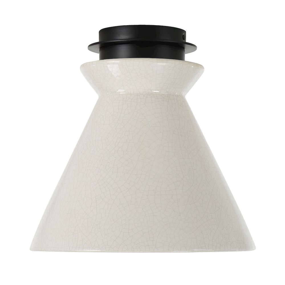 Sebastian 12.25" 1-Light Flush Mount, Crackel White. Picture 5