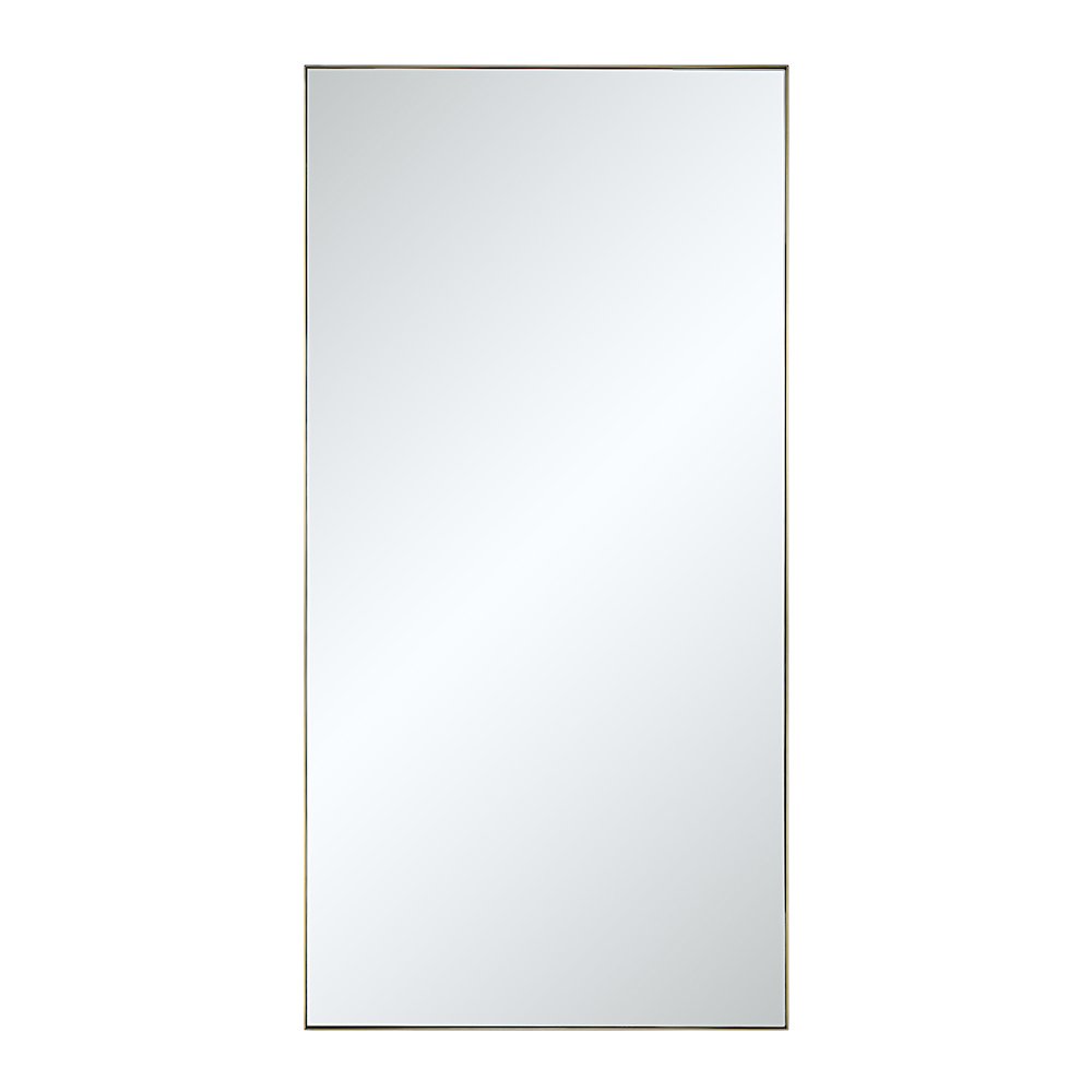 Orrin 60" H x 30" W Wall Mirror, Yellow. Picture 1