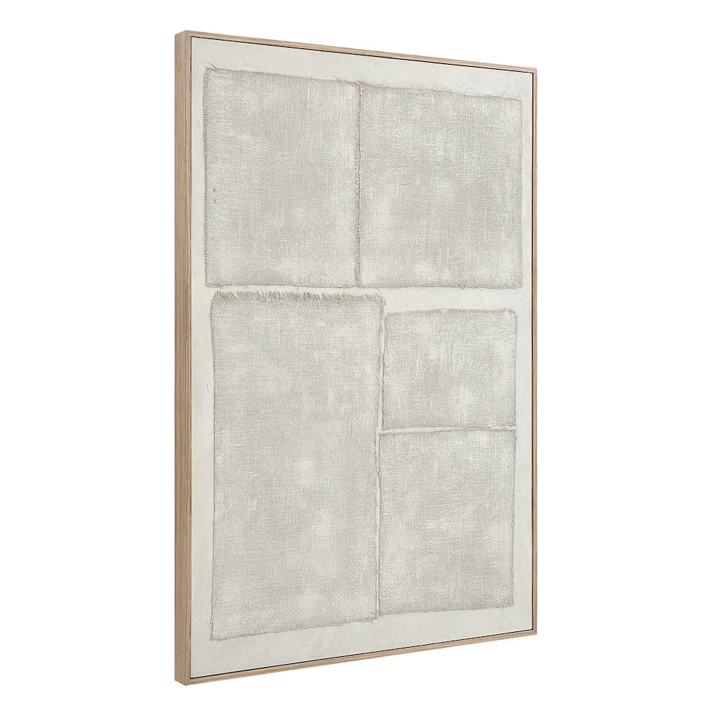 Picardy 60.3" Wide Wall Art With Wood Frame, Oak. Picture 3