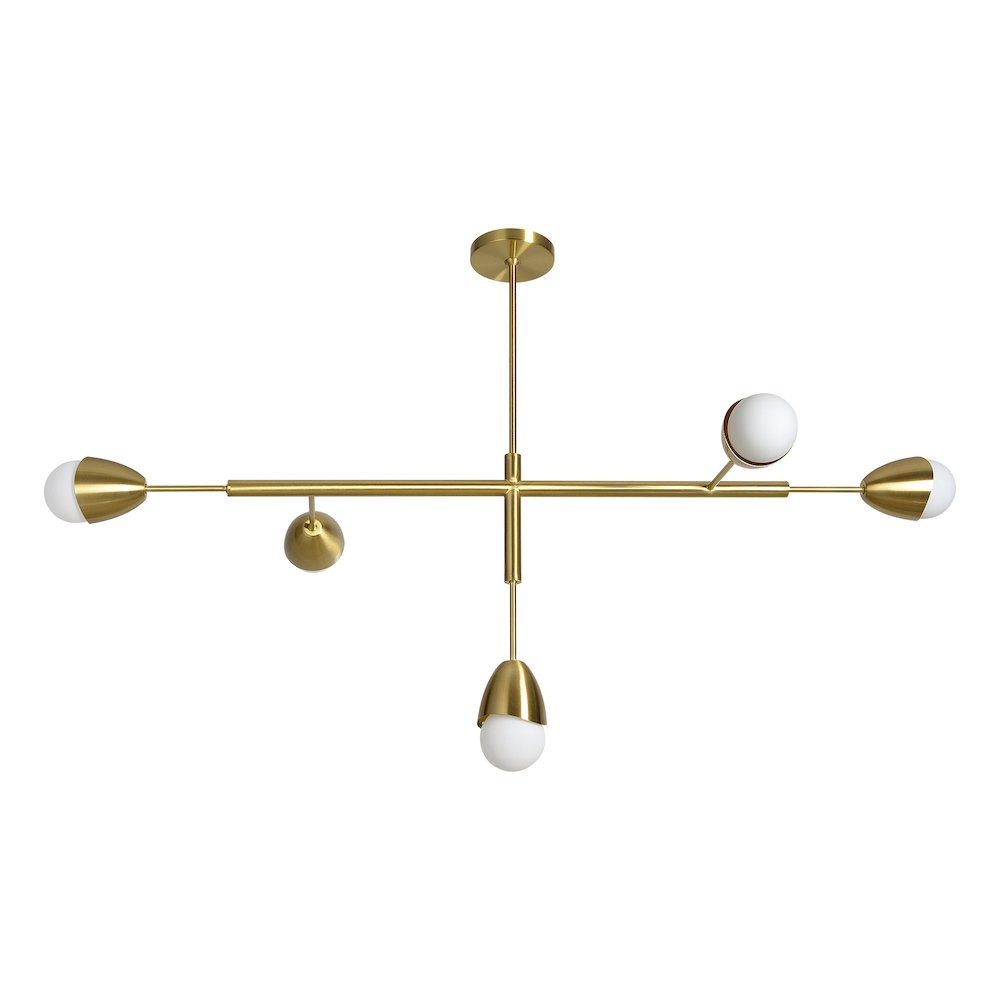 Naura 5 Light Ceiling Fixture. Picture 1