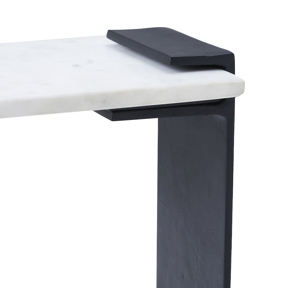 Dorville Side Table In Black Color. Picture 4