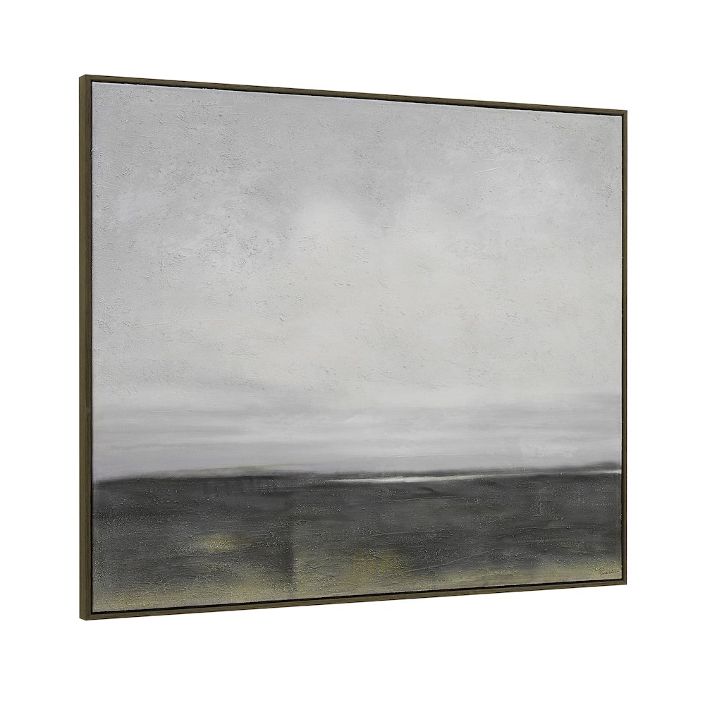 Cielo 60" Wide Canvas Art with Wood Frame, Black Oak. Picture 2