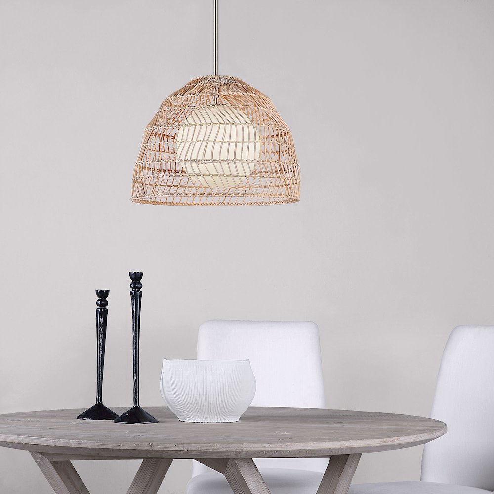 Palm 1 Light Ceiling Fixture. Picture 2