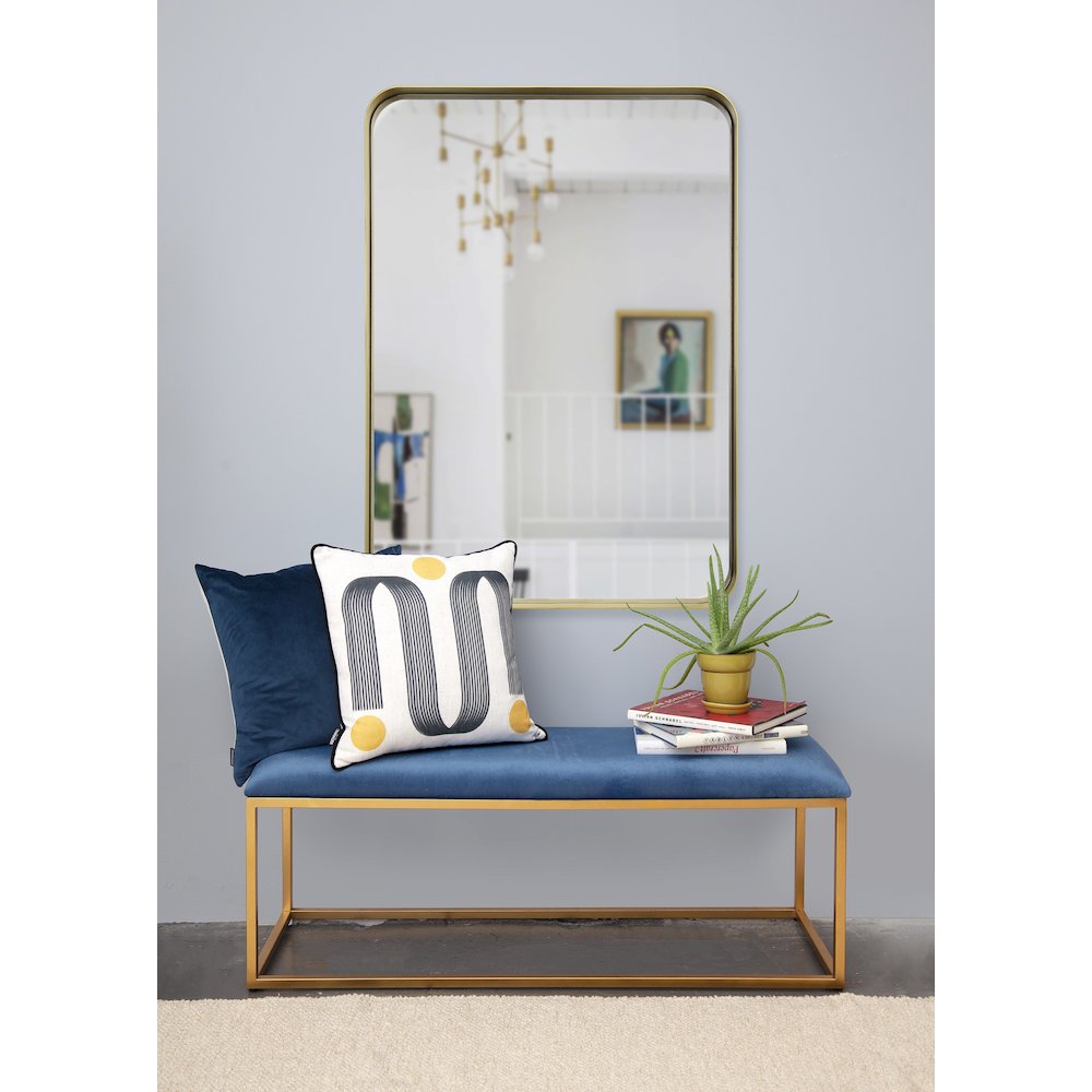 Barton 30 in. x 42 in. Rectangular Framed Mirror. Picture 2