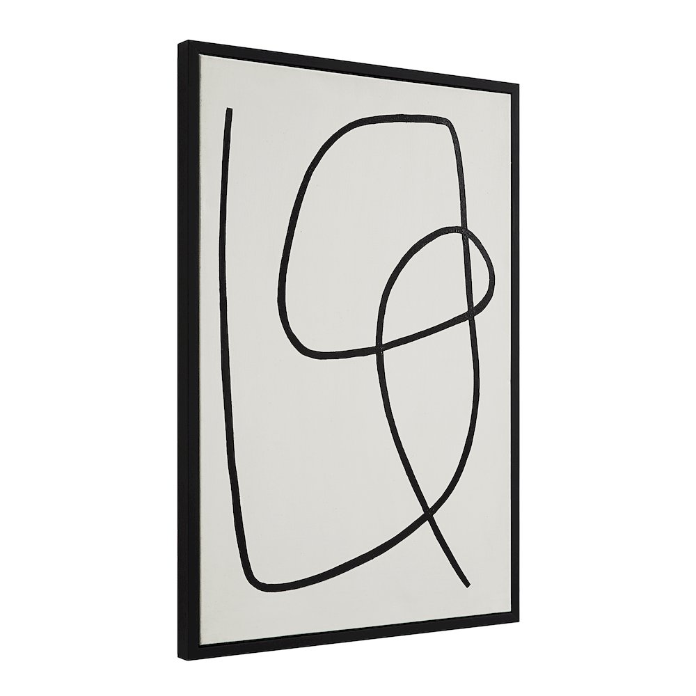 Moreau 24" Wide Canvas Art With Wood Frame, Painted Black. Picture 12