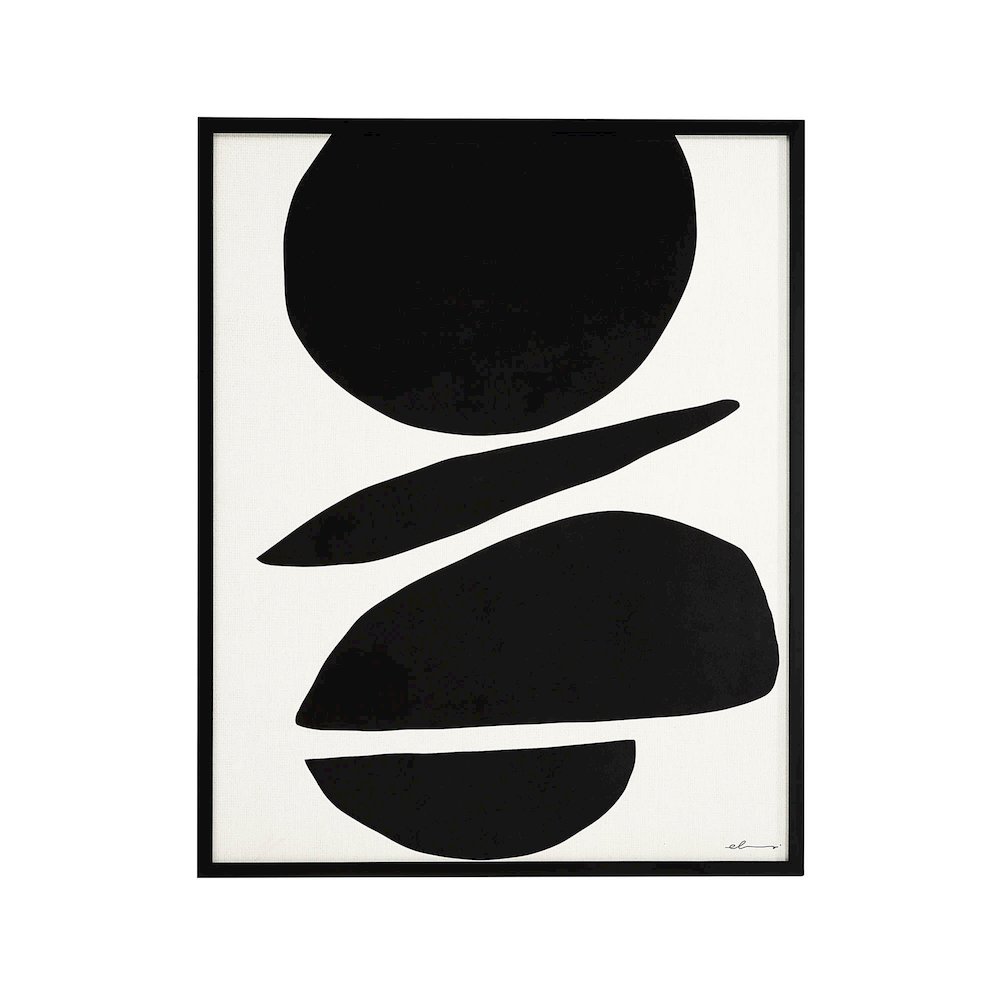 Cercola 45" Wide Wall Art, Black. Picture 1